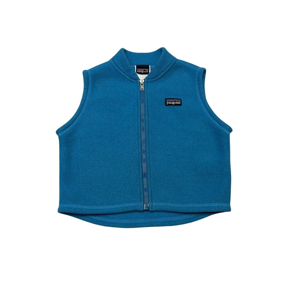 Patagonia Baby Synchilla Fleece Full Zip Vest Size 18M Granola Gorpcore